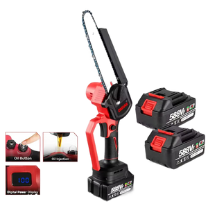 ONEVAN 8" Cordless Brushless Chainsaw - 21V/18V Battery | Brushless Chainsaw