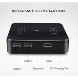WZATCO D13 Mini Pocket Projector – 3000 Lumens, 40-300” Screen, Android - TeleWorld Online