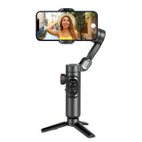 VIKEFON 3-Axis Gimbal with Light & Tracking for Phones - TeleWorld Online