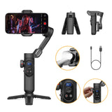 AOCHUAN XPro 3-Axis Gimbal with Fill Light for Smartphone - TeleWorld Online
