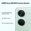 Rear camera system of OnePlus Nord 3 5G featuring 50MP Sony IMX890 sensor, 4cm macro lens, and 112° ultra-wide camera for versatile photography.
