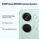 Rear camera system of OnePlus Nord 3 5G featuring 50MP Sony IMX890 sensor, 4cm macro lens, and 112° ultra-wide camera for versatile photography.