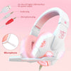 LED Wired Headphones with Mic – Active Noise Cancellation