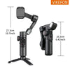 VIKEFON 3-Axis Gimbal with Light & Tracking for Phones - TeleWorld Online