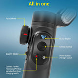 AOCHUAN XPro 3-Axis Gimbal with Fill Light for Smartphone - TeleWorld Online