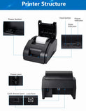 Compact Bluetooth Thermal Receipt Printer – 90mm/s Speed - TeleWorld Online