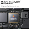 Close-up of MediaTek Dimensity 9000 chip in OnePlus Nord 3 5G, highlighting flagship-level performance and 5G mobile platform capabilities.
