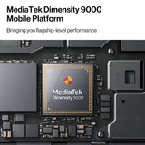 Close-up of MediaTek Dimensity 9000 chip in OnePlus Nord 3 5G, highlighting flagship-level performance and 5G mobile platform capabilities.