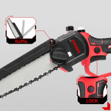 ONEVAN 8" Cordless Brushless Chainsaw - 21V/18V Battery Compatible Cordless Brushless Chainsaw - TeleWorld