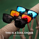Vintage Square Polarized Sunglasses | Unisex UV400 Shades - TeleWorld Online
